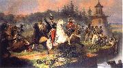 January Suchodolski Death of Prince Jozef Poniatowskiin in the Battle of Leipzig. china oil painting artist